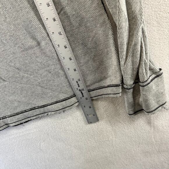 Affliction Shirt Mens large Gray Thermal Reversible Live Fast Graphic Grunge y2k - Picture 3 of 12